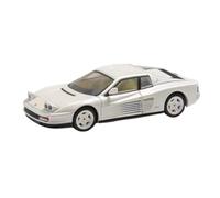 Macchinine in Metallo Pressofuso 1:64 Per La Ferrari Testarossa Collection Series, Modello Di Auto Sportiva Con Cofano Posteriore Apribile In Lega Fan Sport Motoristici Corsa(White)
