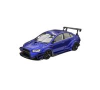 Macchinine in Metallo Pressofuso 1:64 Per La Mitsubishi Lancer EVO X Varis Auto In Resina Blu E Versione Camaleonte Modello Supercar Esposizione Fan Sport Motoristici Corsa(Blue)
