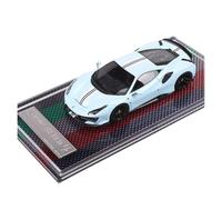 Macchinine in Metallo Pressofuso 1:64 Per La Simulazione Un'auto Sportiva Ferrari 488 Pista Modello In Resina Multicolore Per La Decorazione Degli Amici Fan Sport Motoristici Corsa(Blue)