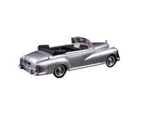 Macchinine in Metallo Pressofuso 1:64 Per Mercedes-Benz 300D Cabriolet Modello Di Auto D'epoca In Lega Con Doppia Apertura Anteriore E Posteriore 1958 Fan Sport Motoristici Corsa(Silver)
