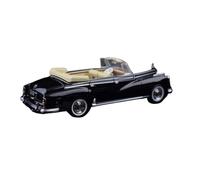 Macchinine in Metallo Pressofuso 1:64 Per Mercedes-Benz 300D Cabriolet Modello Di Auto D'epoca In Lega Con Doppia Apertura Anteriore E Posteriore 1958 Fan Sport Motoristici Corsa(Black)
