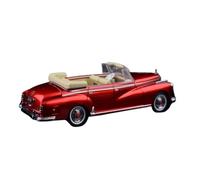 Macchinine in Metallo Pressofuso 1:64 Per Mercedes-Benz 300D Cabriolet Modello Di Auto D'epoca In Lega Con Doppia Apertura Anteriore E Posteriore 1958 Fan Sport Motoristici Corsa(Red)