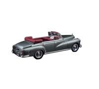 Macchinine in Metallo Pressofuso 1:64 Per Mercedes-Benz 300D Cabriolet Modello Di Auto D'epoca In Lega Con Doppia Apertura Anteriore E Posteriore 1958 Fan Sport Motoristici Corsa(Silver B)