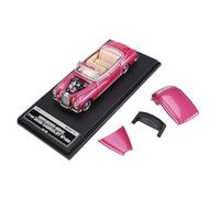 Macchinine in Metallo Pressofuso 1:64 Per Mercedes Benz 300D Decappottabile Modello Di Auto In Lega Retrò Stile Alla Moda Ornamenti Vecchio Stile Fan Sport Motoristici Corsa(Pink)