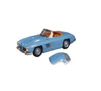 Macchinine in Metallo Pressofuso 1:64 Per Mercedes-Benz 300SL Cabriolet Coperture Anteriori E Posteriori Apribili Modello In Miniatura Di Auto In Lega Fan Sport Motoristici Corsa(Blue)