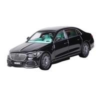 Macchinine in Metallo Pressofuso 1:64 Per Mercedes-Benz Maybach S850 Modello Di Auto In Lega Nera Con Interni Verdi Collezione Classic Edition Fan Sport Motoristici Corsa