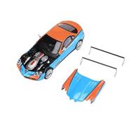 Macchinine in Metallo Pressofuso 1:64 Per Mercedes-Benz SLR Versione Con Coperchio Aperto Modello Auto In Lega Blu Con Coperchio Anteriore Apribile Fan Sport Motoristici Corsa(Blue)