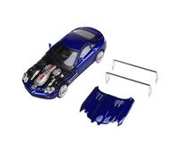 Macchinine in Metallo Pressofuso 1:64 Per Mercedes-Benz SLR Versione Con Coperchio Aperto Modello Auto In Lega Blu Con Coperchio Anteriore Apribile Fan Sport Motoristici Corsa(Blue B)