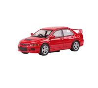 Macchinine in Metallo Pressofuso 1:64 Per Mitsubishi Lancer EVO 9a Generazione Edizione Collezione Modello Di Auto In Lega Decorazione In Piccola Scala Fan Sport Motoristici Corsa(Red B)