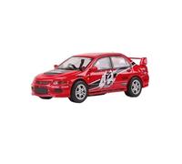 Macchinine in Metallo Pressofuso 1:64 Per Mitsubishi Lancer EVO 9a Generazione Edizione Collezione Modello Di Auto In Lega Decorazione In Piccola Scala Fan Sport Motoristici Corsa(Red)