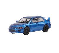 Macchinine in Metallo Pressofuso 1:64 Per Mitsubishi Lancer EVO 9a Generazione Edizione Collezione Modello Di Auto In Lega Decorazione In Piccola Scala Fan Sport Motoristici Corsa(Blue)