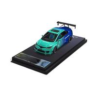 Macchinine in Metallo Pressofuso 1:64 Per Nissan Civic Time Micro Advan/Falken Painting - Modellino Di Auto In Lega Pressofusa Fan Sport Motoristici Corsa(Blue A)