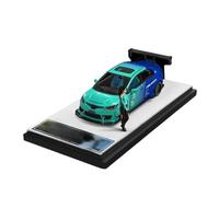 Macchinine in Metallo Pressofuso 1:64 Per Nissan Civic Time Micro Advan/Falken Painting - Modellino Di Auto In Lega Pressofusa Fan Sport Motoristici Corsa(Blue B)