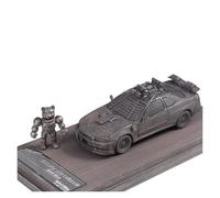 Macchinine in Metallo Pressofuso 1:64 Per Nissan GTR (BNR34) Mad Max End Of The World Edition Modello Di Auto Modificata Ornamenti Spaziali Fan Sport Motoristici Corsa(Brown B)