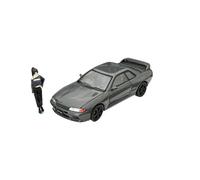 Macchinine in Metallo Pressofuso 1:64 Per Nissan GTR R32 Copertura Anteriore Apribile In Lega Scena Simulazione Modello Auto Una Sorpresa Di Compleanno Fan Sport Motoristici Corsa