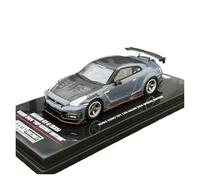 Macchinine in Metallo Pressofuso 1:64 Per Nissan GTR R35 Nismo Exhibition Edition Modello Di Auto In Lega Pressofusa Grigio Edizione Da Collezione Fan Sport Motoristici Corsa