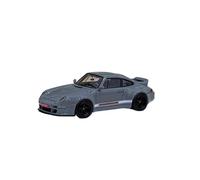 Macchinine in Metallo Pressofuso 1:64 Per Porsche 911 Gunther Werks 400R Modello Di Auto In Resina Opera D'arte In Metallo Esposizione Di Sala Studio Fan Sport Motoristici Corsa(Gray)