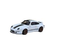 Macchinine in Metallo Pressofuso 1:64 Per Porsche 911 Gunther Werks 400R Modello Di Auto In Resina Opera D'arte In Metallo Esposizione Di Sala Studio Fan Sport Motoristici Corsa(White)