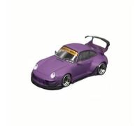 Macchinine in Metallo Pressofuso 1:64 Per Porsche 911 Wide-body RWB993 Modello Di Auto In Lega Viola Opaco Con Ornamenti Alla Moda Fan Sport Motoristici Corsa