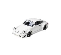 Macchinine in Metallo Pressofuso 1:64 Per Porsche RWB 993 Rauh-Welt Modello Di Auto In Resina Per Sala Studio Serie Di Decorazioni Gialle Fan Sport Motoristici Corsa(White)