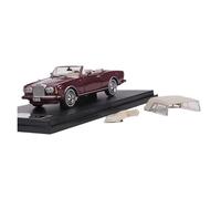 Macchinine in Metallo Pressofuso 1:64 Per Rolls-Royce Corniche IV Decappottabile Modello In Scala Retrò In Lega Con Capote In Tela Fan Sport Motoristici Corsa(Red B)
