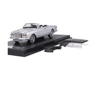 Macchinine in Metallo Pressofuso 1:64 Per Rolls-Royce Corniche IV Decappottabile Modello In Scala Retrò In Lega Con Capote In Tela Fan Sport Motoristici Corsa(Silver)