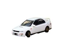 Macchinine in Metallo Pressofuso 1:64 Per Subaru Impreza 1994 Con Accessori Modello Auto In Lega Rosso Bianco Veicolo In Metallo Pressofuso Esposizione Fan Sport Motoristici Corsa(White)