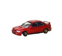 Macchinine in Metallo Pressofuso 1:64 Per Subaru Impreza 1994 Con Accessori Modello Auto In Lega Rosso Bianco Veicolo In Metallo Pressofuso Esposizione Fan Sport Motoristici Corsa(Red)
