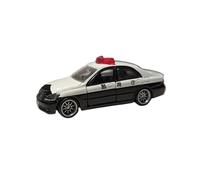 Macchinine in Metallo Pressofuso 1/64 Per Toyota Crown Police Department Di 12a Generazione Modello Di Auto In Lega In Scala Realistica Bianco E Nero Fan Sport Motoristici Corsa
