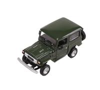 Macchinine in Metallo Pressofuso 1:64 Per Toyota Cruiser FJ40 Modello In Lega Fuoristrada Con Cofano Anteriore Aperto Esclusivo Da Collezione Fan Sport Motoristici Corsa(Green)