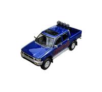 Macchinine in Metallo Pressofuso 1:64 Per Toyota Hilux A Doppia Fila Di Quattro Ruote Motrici 1994 Modello Di Auto In Lega Fuoristrada Fan Sport Motoristici Corsa(Blue)