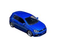 Macchinine in Metallo Pressofuso 1/64 Per Volkswagen Golf R Sesta Generazione 6R Piccolo Cannone In Acciaio Mini Modello Di Auto In Lega Blu Fan Sport Motoristici Corsa