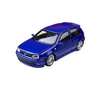 Macchinine in Metallo Pressofuso 1:64 Per VW Golf GTI Mk4 Berlina Con Coperchio Aperto Modello Auto In Lega Souvenir Giocattolo Per Appassionati Display Fan Sport Motoristici Corsa(Blue)