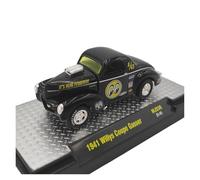 Macchinine in Metallo Pressofuso 1/64 Per Willys Coupe Classic Car Diecast Model Retro Vehicle Collection Toy Warehouse Storage 1941 Fan Sport Motoristici Corsa