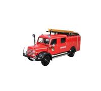 Macchinine in Metallo Pressofuso 1:72 Per Autopompa Antincendio Autopompa Ad Acqua Autocarro Con Scala Ornamenti In Metallo Modello Decorazione Fan Sport Motoristici Corsa(Red B)