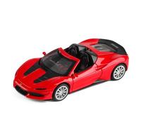 Macchinine in Metallo Pressofuso Collezione Di Modelli Di Auto In Lega Ferrari Rafael In Scala 1:32 Con Funzione Di Trazione Posteriore Suono E Luce Fan Sport Motoristici Corsa(Red B)