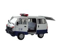Macchinine in Metallo Pressofuso Collezione Di Modelli Di Auto In Lega TJ110 Per Furgone Daihatsu Furgone Della Polizia Corriere Sicurezza Pubblica 1/18 Fan Sport Motoristici Corsa(White B)
