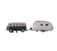 Macchinine in Metallo Pressofuso Kit Modello Auto In Lega In Metallo Per Volkswagen VW T1 Samba Bus Trainabile Da Viaggio RV Camper 1:72 Fan Sport Motoristici Corsa