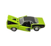 Macchinine in Metallo Pressofuso Modellino In Miniatura In Lega Con Design A Tripla Porta Scala 1/64 Per Plymouth Cuda 383 Del 1971 Veicoli Pressofusi Fan Sport Motoristici Corsa