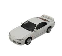 Macchinine in Metallo Pressofuso Modello Auto In Lega Bianca In Scala 1/64 Per Nissan Silvia S15 Con Contenitore 1999 Pressofuso Decorazione Per Veicoli Fan Sport Motoristici Corsa