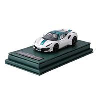 Macchinine in Metallo Pressofuso Modello Auto In Scala In Resina Con Cappellino Verde Ferrari 488 Pista In Scala 1:64 Ideale Come Souvenir Per Le Vacanze Fan Sport Motoristici Corsa(Green A)