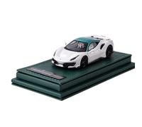 Macchinine in Metallo Pressofuso Modello Auto In Scala In Resina Con Cappellino Verde Ferrari 488 Pista In Scala 1:64 Ideale Come Souvenir Per Le Vacanze Fan Sport Motoristici Corsa(Green B)