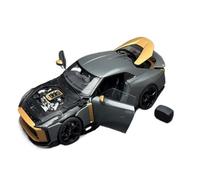 Macchinine in Metallo Pressofuso Modello Di Auto In Lega Da Collezione Multicolore Nissan GT-R50 In Scala 1:18 Pressofuso Ornamento Fan Sport Motoristici Corsa(Gray)