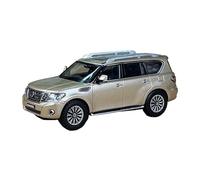 Macchinine in Metallo Pressofuso Modello Di Auto In Lega D'oro Nissan Touareg Y62 In Scala 1:64 Design Classico Vintage Decorazione Per Veicoli Fan Sport Motoristici Corsa