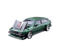 Macchinine in Metallo Pressofuso Modello Di Auto In Lega In Miniatura Alfa Romeo GTV6 In Scala 1:64 Espositore Statico Decorazione Da Collezione Souvenir Fan Sport Motoristici Corsa(Green)