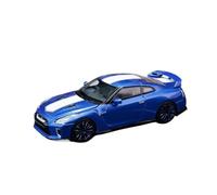 Macchinine in Metallo Pressofuso Modello Di Auto In Lega In Scala 1/64 Per Nissan GT-R R35 50° Anniversario Edizione Rara Con Cofano Apribile Fan Sport Motoristici Corsa(Blue)