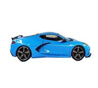 Macchinine in Metallo Pressofuso Modello Di Auto In Lega Multicolore Chevrolet Corvette 1/24 Scala Di Moda Decorazione In Metallo Fan Sport Motoristici Corsa(Blue)