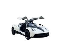 Macchinine in Metallo Pressofuso Modello Di Auto In Lega Pagani In Scala 1/43 Simulazione Di Una Scena Di Apertura Della Porta Giocattolo Da Gioco Fan Sport Motoristici Corsa(White)