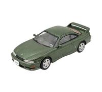 Macchinine in Metallo Pressofuso Modello Di Auto In Lega Pressofusa Per Nissan Silvia S14 Con Contenitore Scala 1/64 Con Guida A Destra Verde 1996 Fan Sport Motoristici Corsa