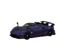 Macchinine in Metallo Pressofuso Modello Di Auto In Lega Realistica Pagani Imola Blu Nero Carbonio 1/64 Decorazione Statica Fan Sport Motoristici Corsa(Purple)